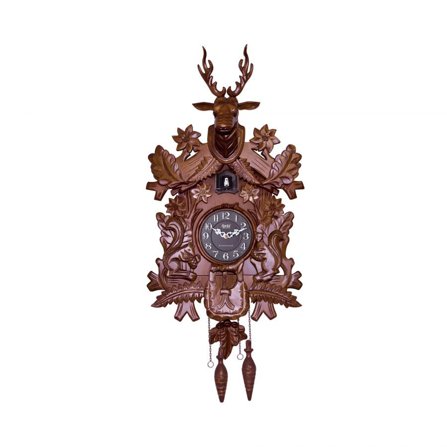 Hand Crafted Cuckoo Clock – Cuckoo 027 – Brown