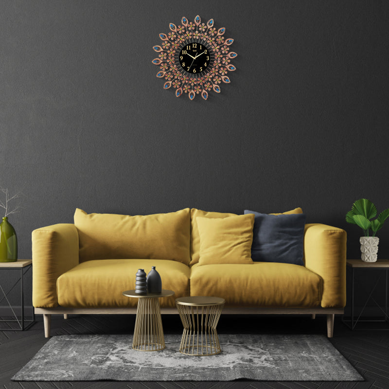 Wall Clock – Designer Clock – DS-467 – golden