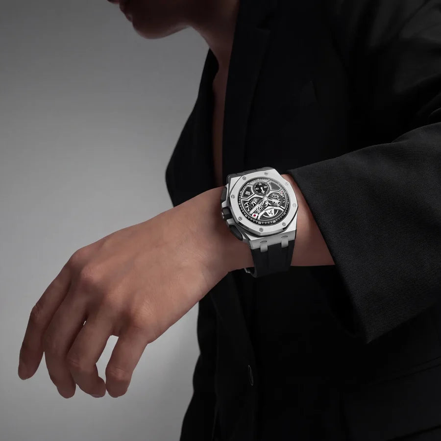 LUMINA CHRONOSPHERE Chronograph Silver Black