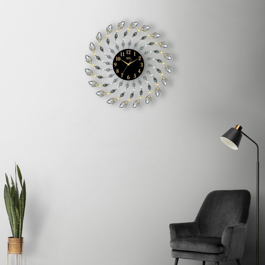 Wall Clock – Designer Clock – DS-207 – golden