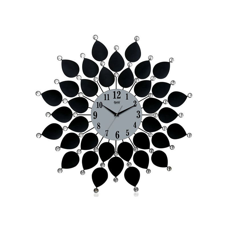 Decorative Diamond Wall Clock DS-147 Black