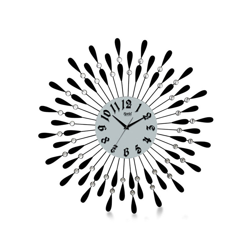 Decorative Diamond Wall Clock DS-167 Black