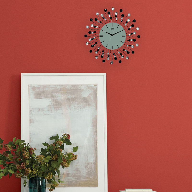 Decorative Diamond Wall Clock DS-057 Black
