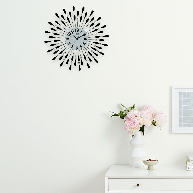 Decorative Diamond Wall Clock DS-167 Black