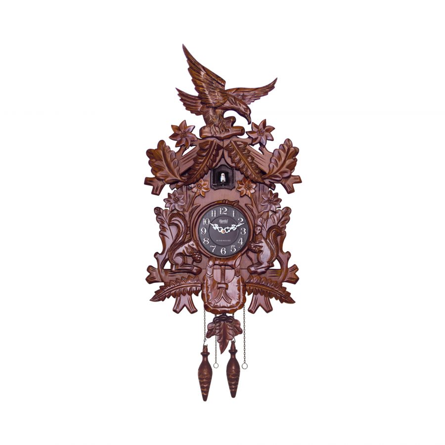 Hand Crafted Cuckoo Clock – Cuckoo 007 – Brown