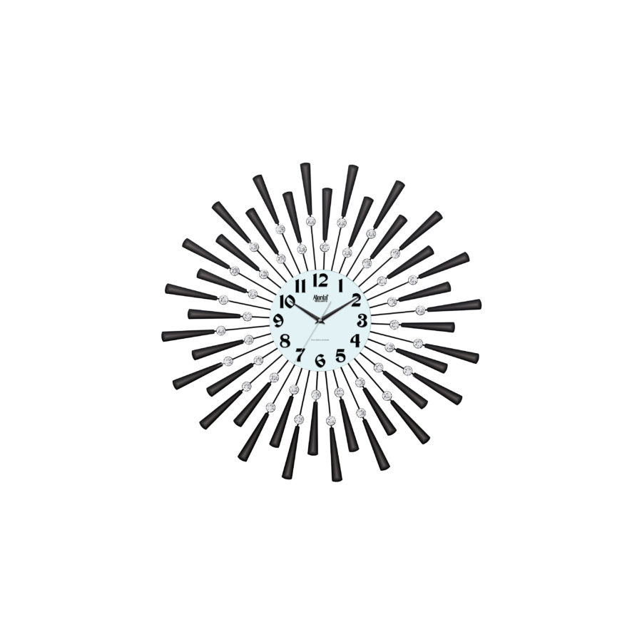 Decorative Diamond Wall Clock DS-217-Black