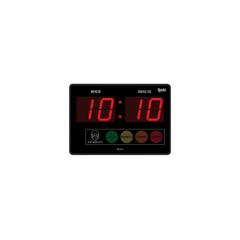 Digital Calendar Wall Clock – DC-147 – BLACK