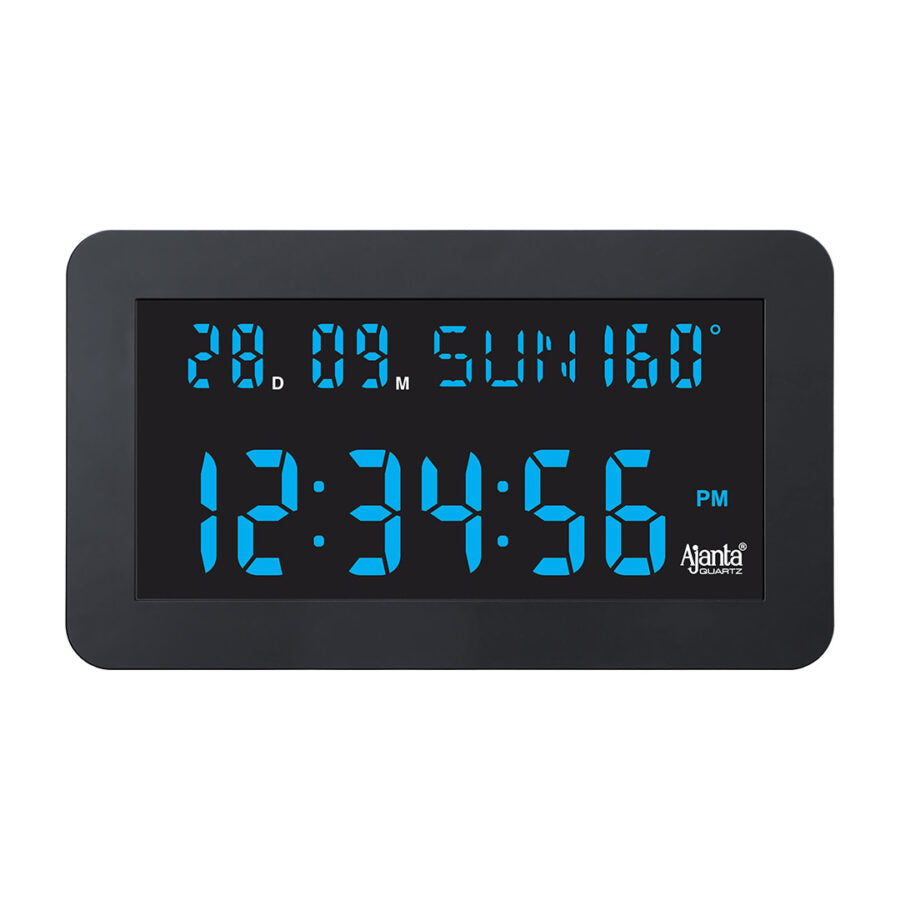 Digital Calendar Wall Clock – DC-157 MC – BLUE