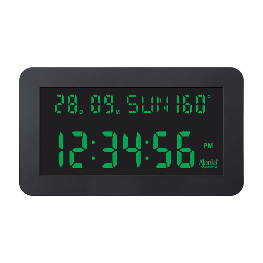 Digital Calendar Wall Clock – DC-157 MC – GREEN