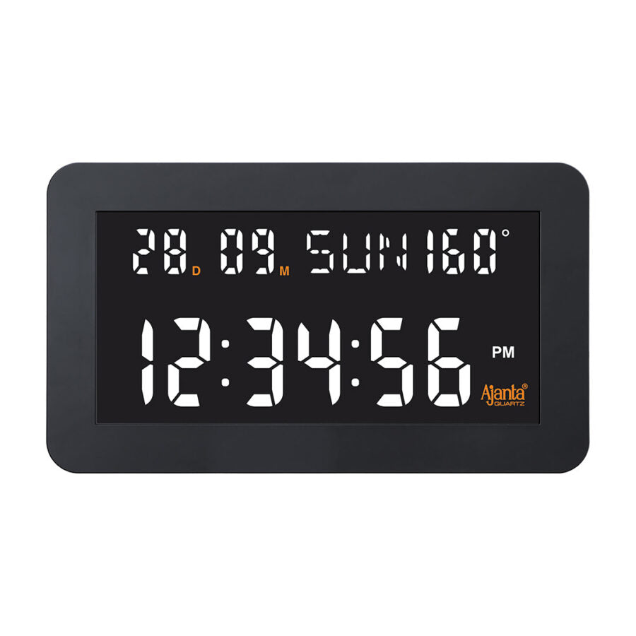 Digital Calendar Wall Clock – DC-157 MC – WHITE