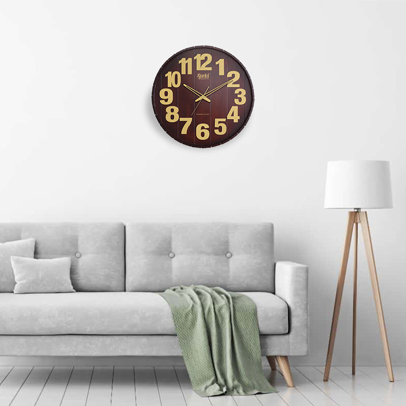 Wall Clock – Designer Clock – DS-447 – Brown