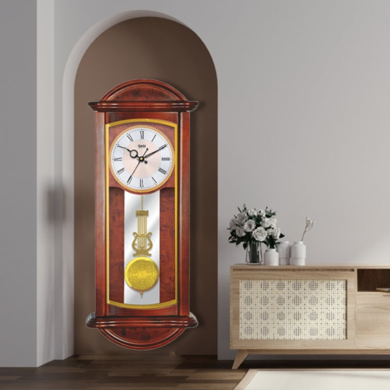Grandfather Series Rhythmic Pendulum Clock – GF-8197 – Brown