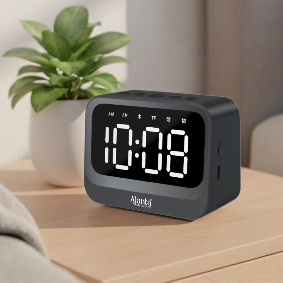 Wall Clock – Digital Clock – Digital Alarm Clock – DA-160- Black