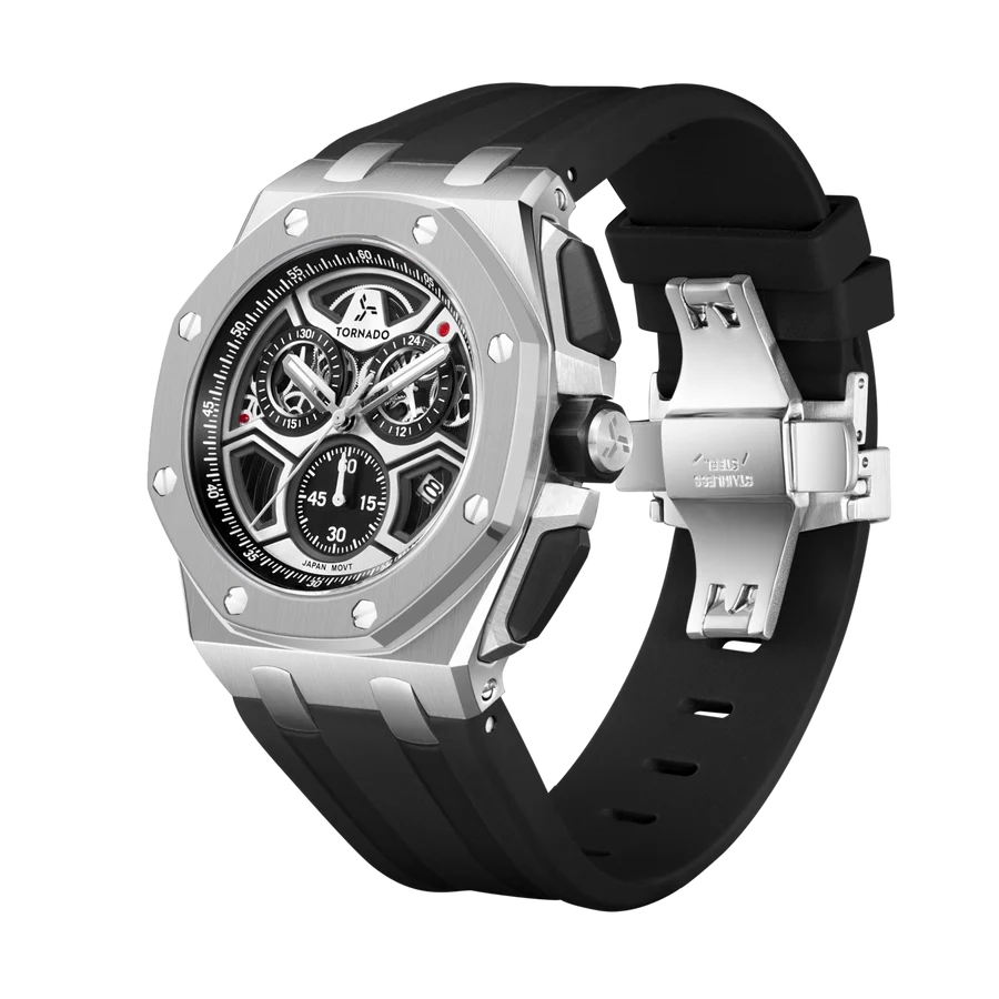 LUMINA CHRONOSPHERE Chronograph Silver Black