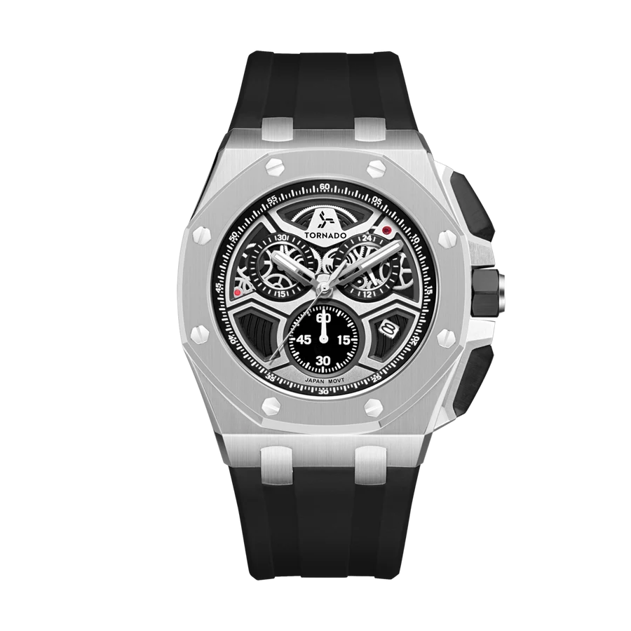 LUMINA CHRONOSPHERE Chronograph Silver Black