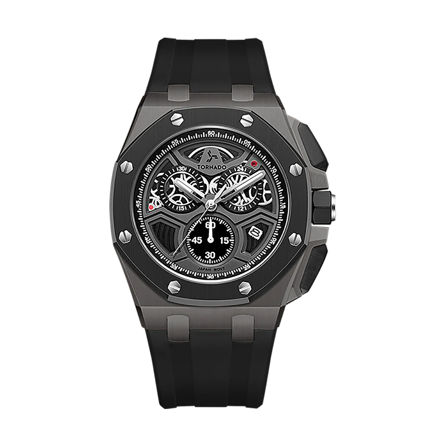 LUMINA CHRONOSPHERE Chronograph Black and Gunmetal