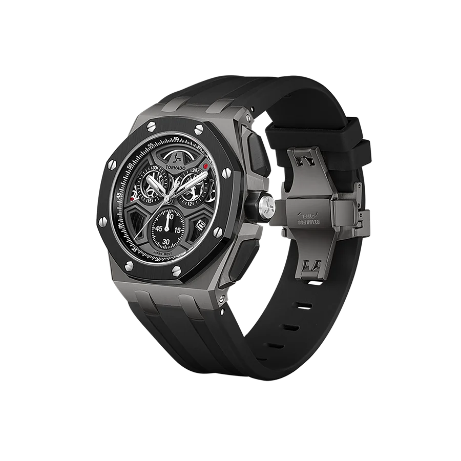 LUMINA CHRONOSPHERE Chronograph Black and Gunmetal