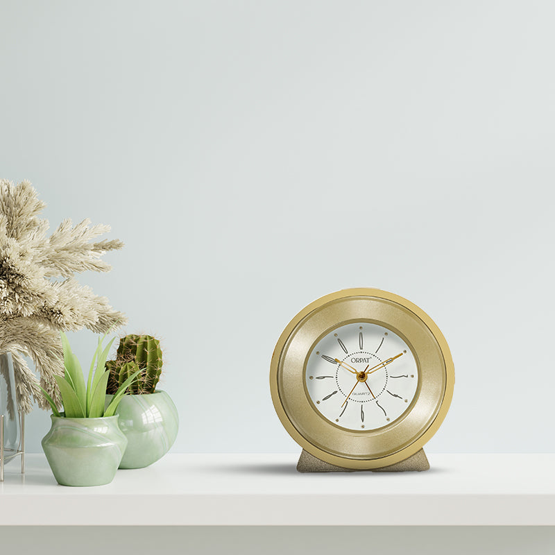 Time Piece – Mucial Alarm Clock – TBSL-687 – Golden