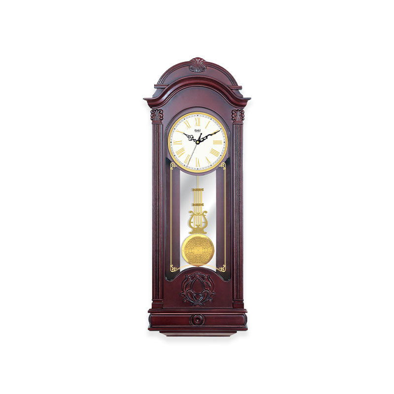 Grandfather Series Rhythmic Pendulum Clock – GF – 157 Mahogany