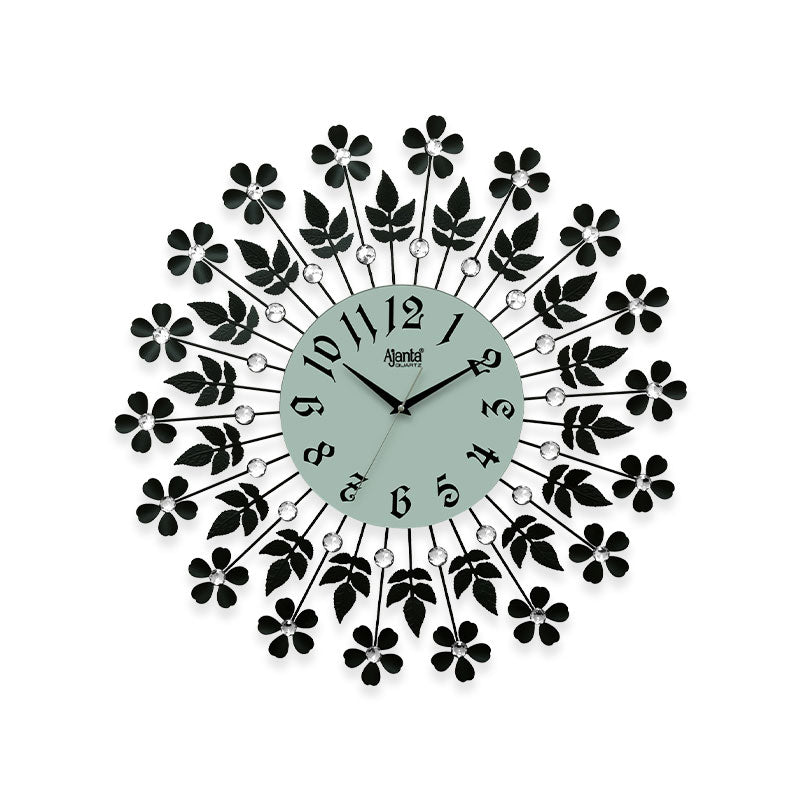 Decorative Diamond Wall Clock – DS-177 Black