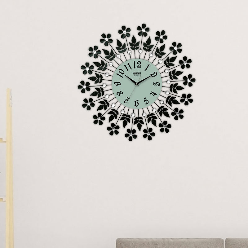 Decorative Diamond Wall Clock – DS-177 Black