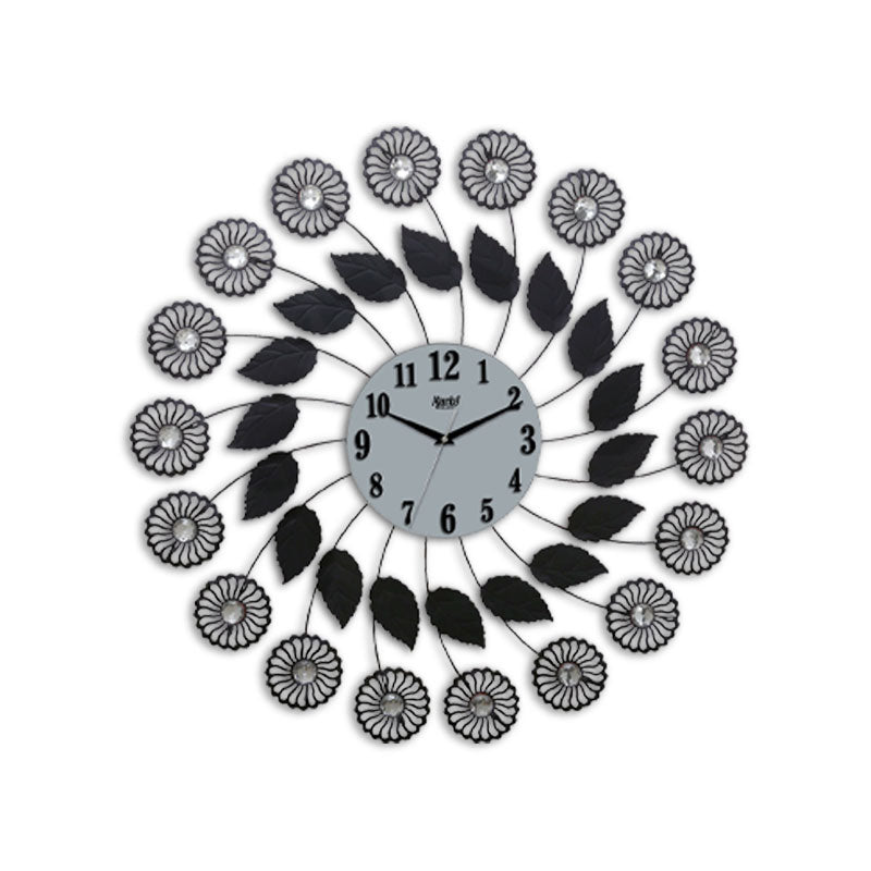 Decorative Diamond Wall Clock D.S. 187 Black