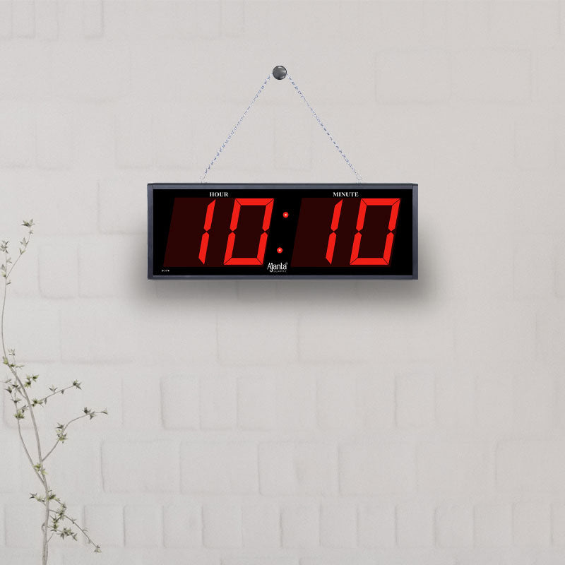Digital Calendar Wall Clock – DC-070 – Black