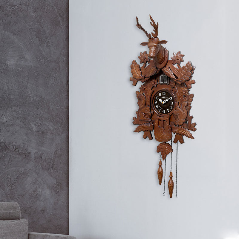 Hand Crafted Cuckoo Clock – Cuckoo 027 – Brown